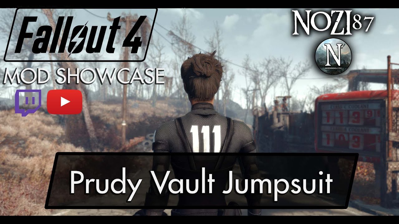 Fallout 4 Mod Showcase: Prudy Vault Jumpsuit by Elianora - DixiePig - Ellise - OniNigma