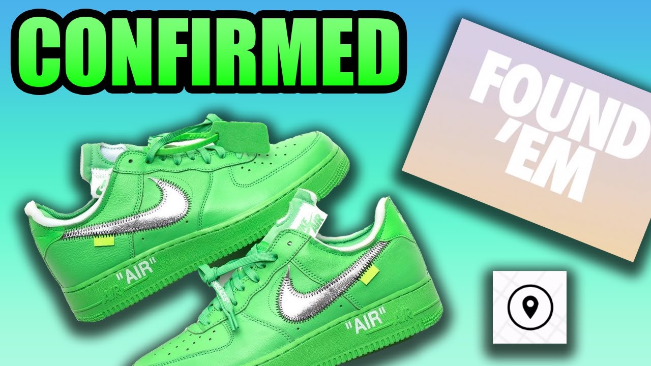 OFF-WHITE Air Force 1 &ldquo;Light Green Spark&rdquo; RELEASE INFO