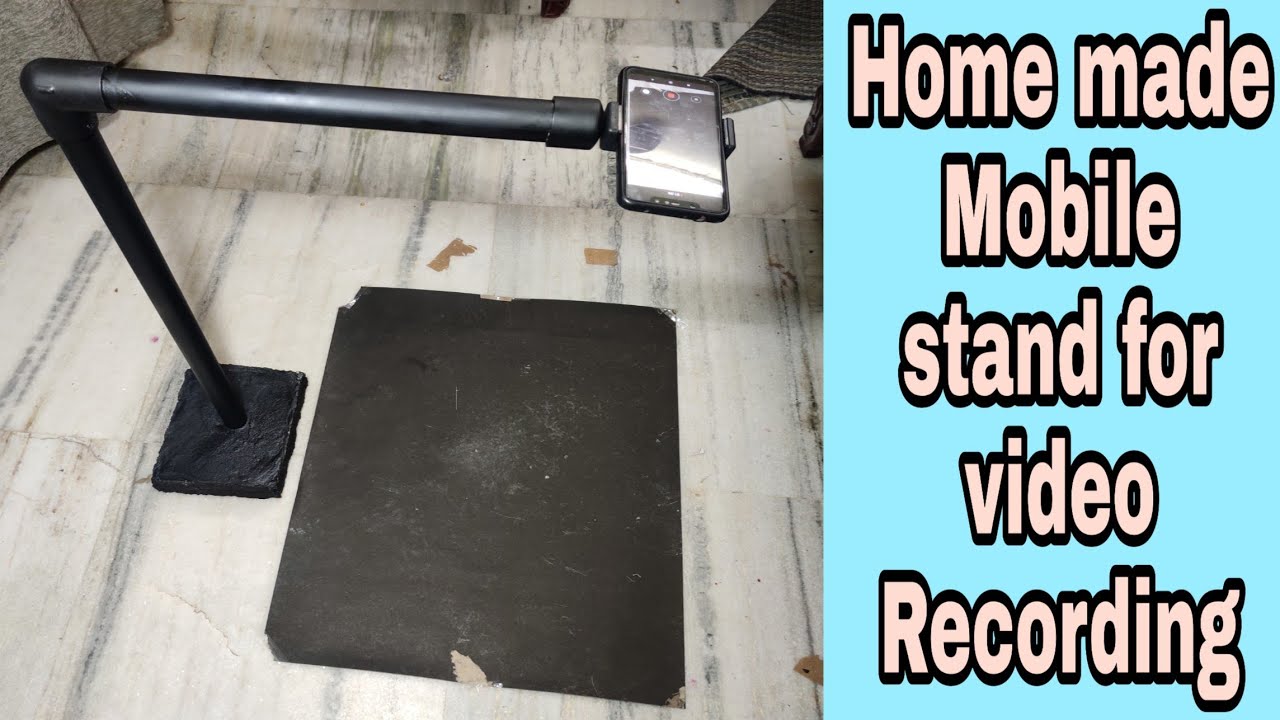 Homemade Tripod stand for Mobile to Video Recording |