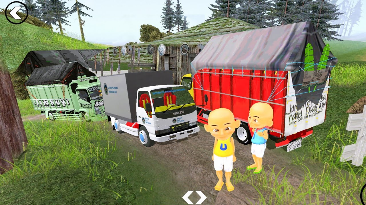 Upin Modif Mobil MBG Jadi Truk Oleng Mbois! Upin Ipin Truk Oleng Keren