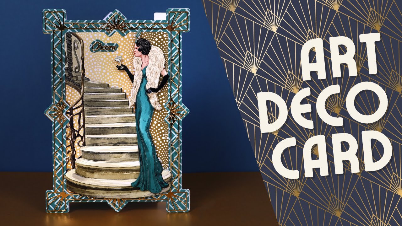 All Dressed Up | Art Deco Card Demo