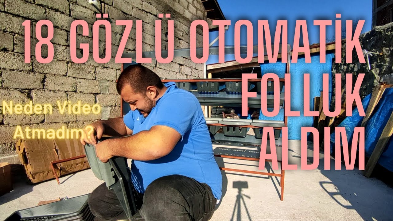 18 GÖZLÜ 3 KATLI OTOMATİK GALVANİZ FOLLUK PAKET AÇILIMI VE KURULUMU | KÜMES VLOG # 6