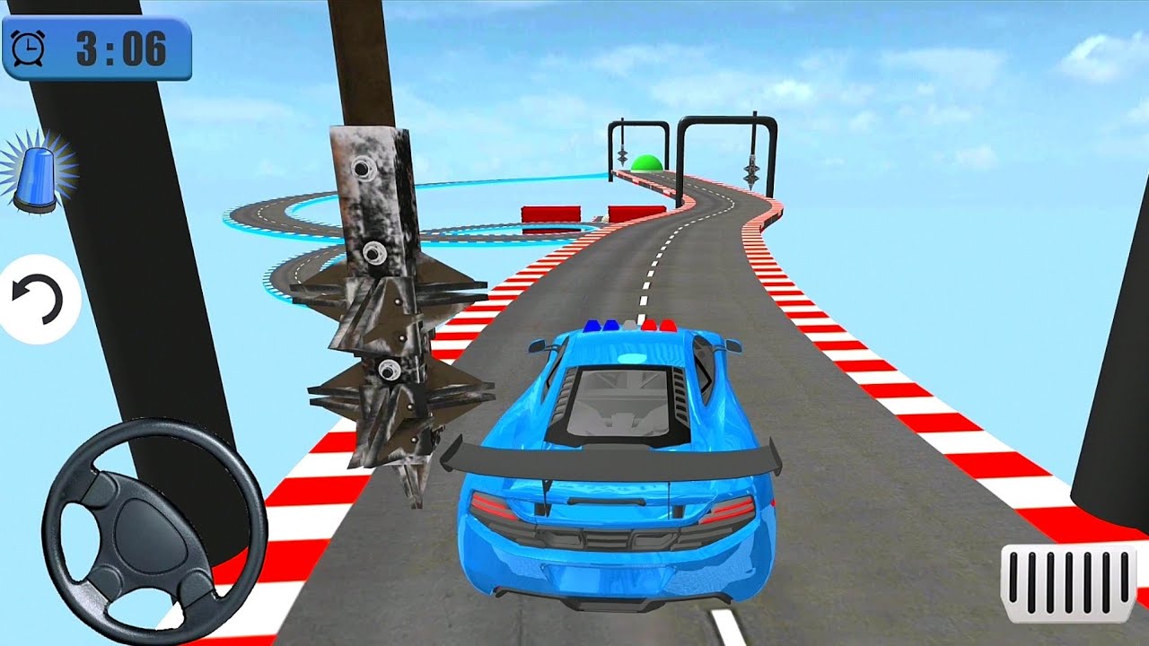 Police Car Driving Extreme Stunts - Android GamePlay On PC