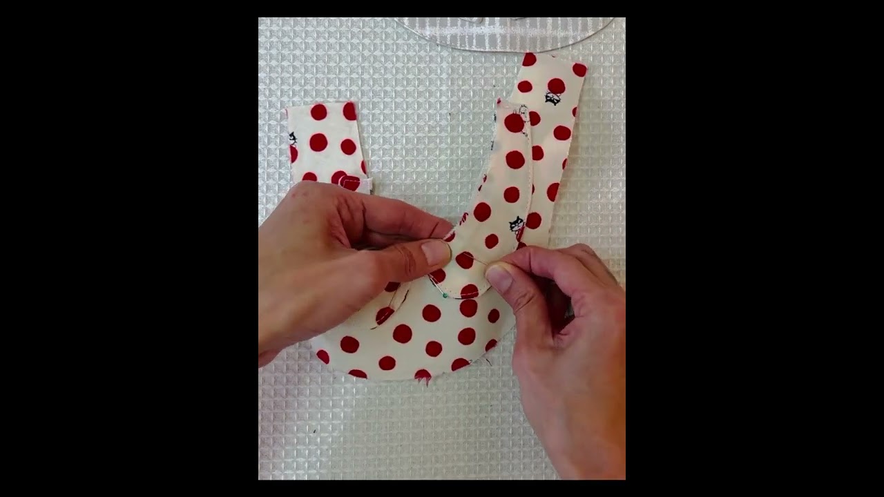 寵物服飾手作教學-調節襯衫領圈/領巾（二）