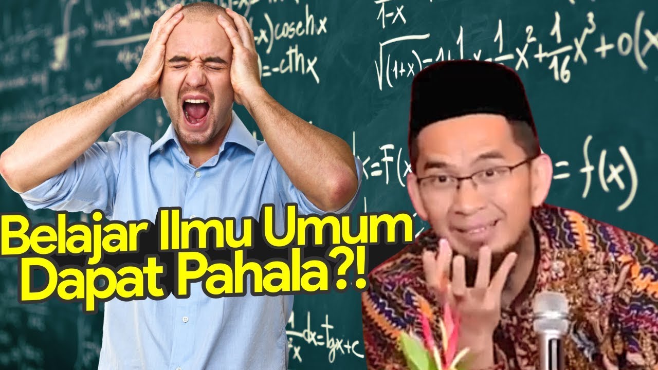 UAH Ditanya Jama'ah, APA HUKUM Menuntut Ilmu Dunia (Umum)⁉️ - Ustadz Adi Hidayat LC MA