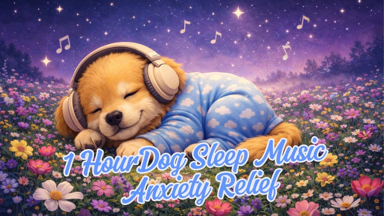 1 Hour Dog Sleep Music 🐶 | Calming Anxiety Relief Music for Deep Rest
