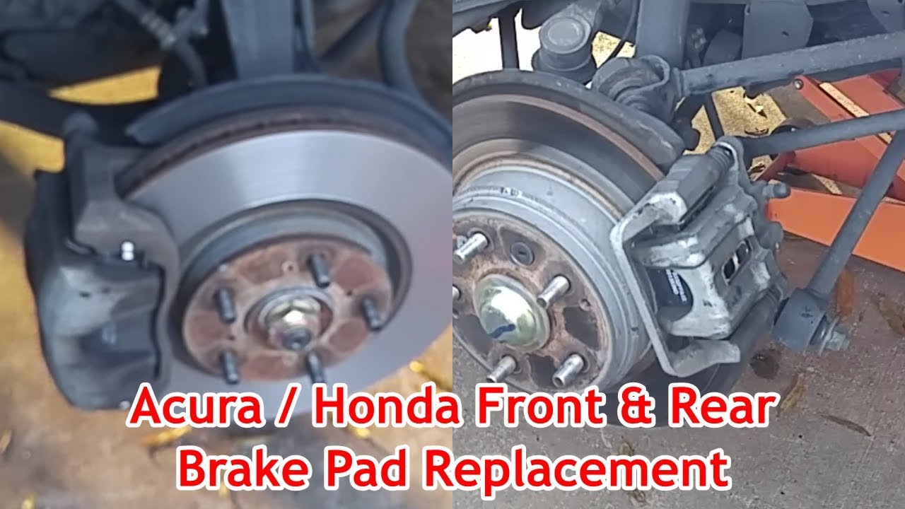 Acura / Honda Front And Rear Brake Pad Replacement