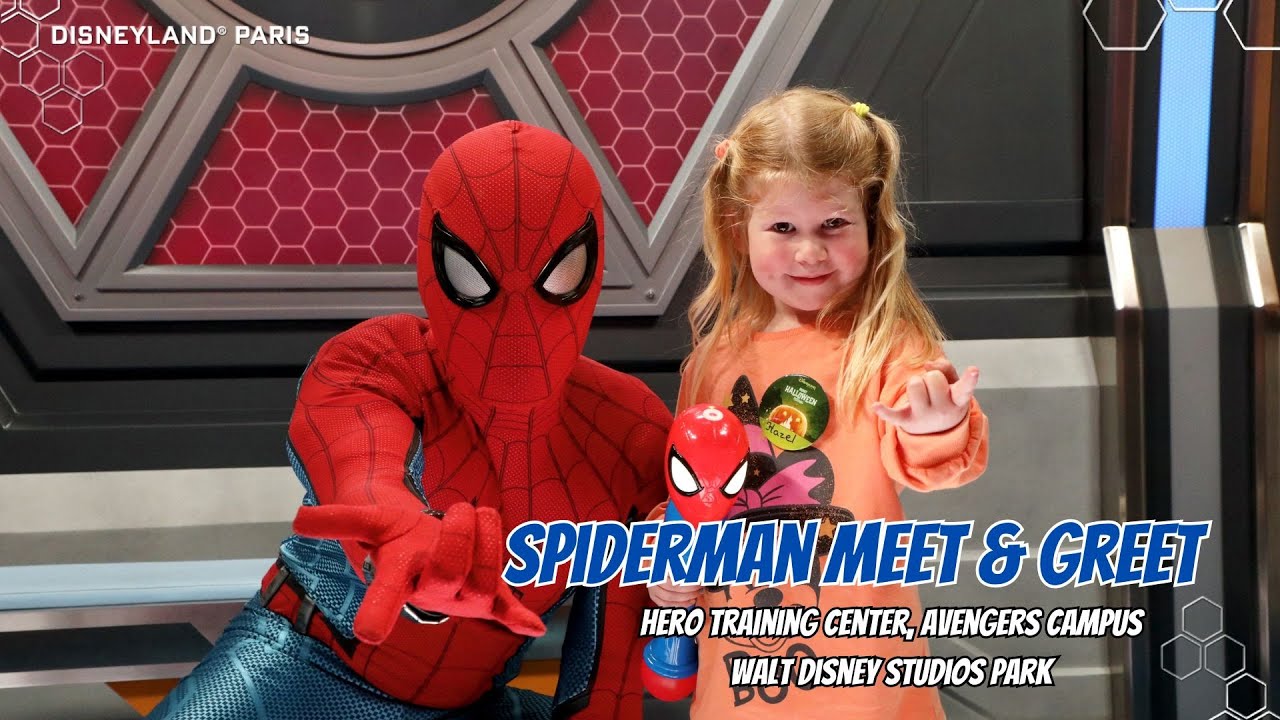 Spider-Man Meet & Greet at Disneyland Paris | Hero Training Center Avengers Campus