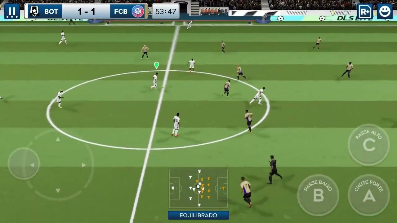 DLS LIVE 5 - JOGO 4 - BOT 2X1 FCB