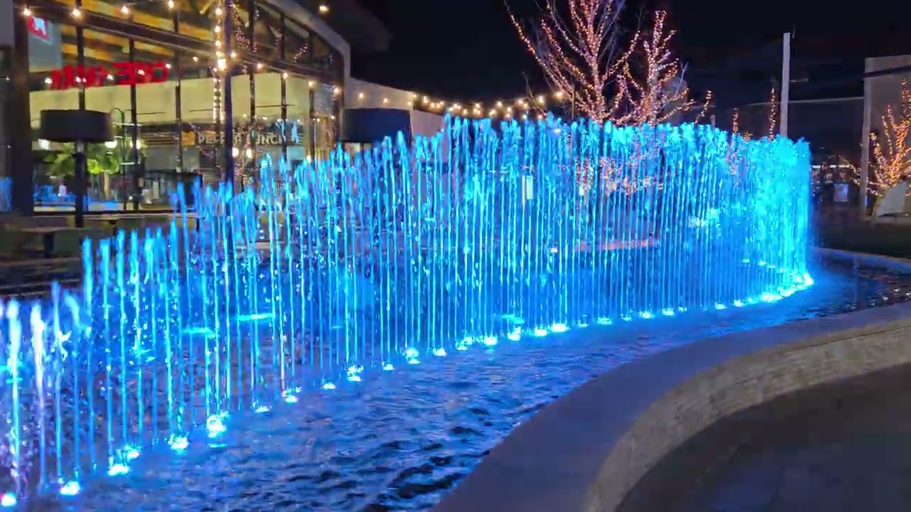 Mountain View Village Fountain Show: Circles (2026 4k)