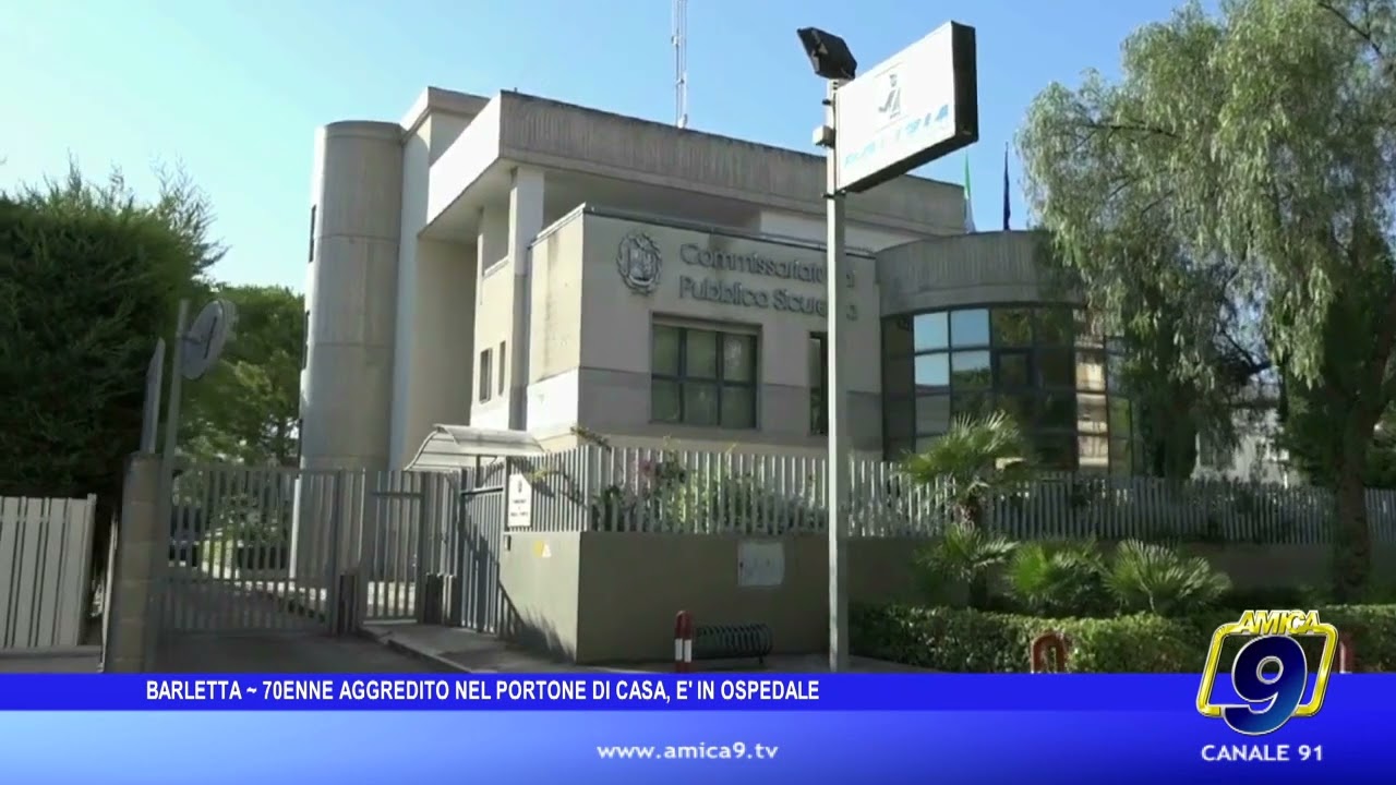 Barletta - 70enne aggredito nel portone di casa, &egrave; in ospedale
