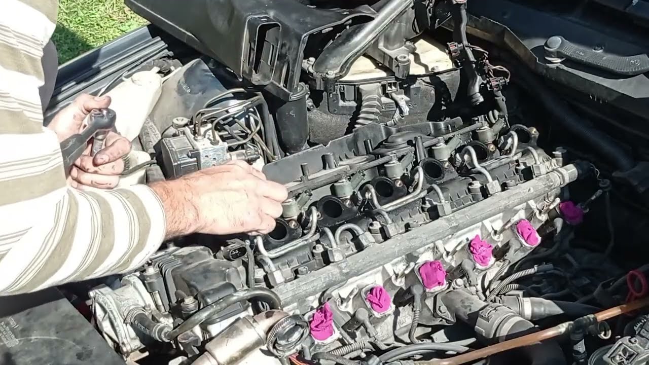 BMW M57D30 zamjena dihtunga poklopca ventila | BMW M57D30 valve cover gasket replacement