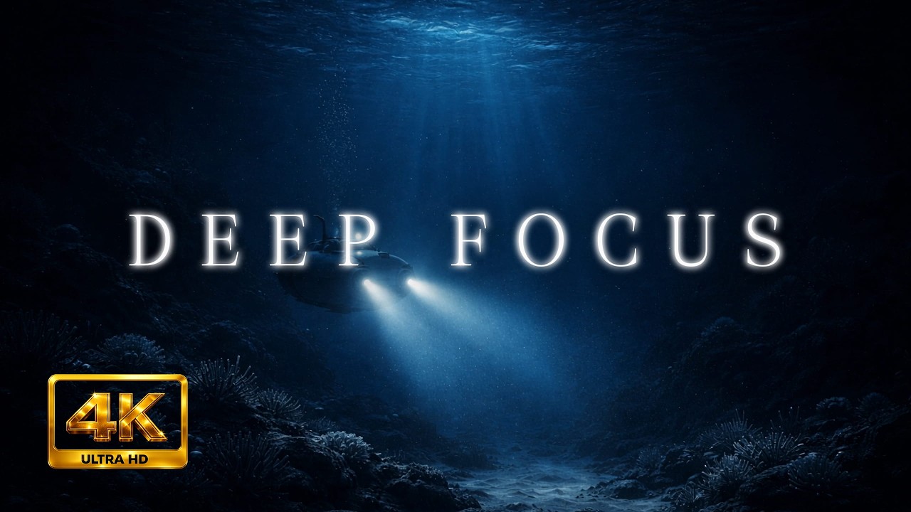 Music for Deep Thinking | Underwater Focus | Submarine Ambience 1 Hour 