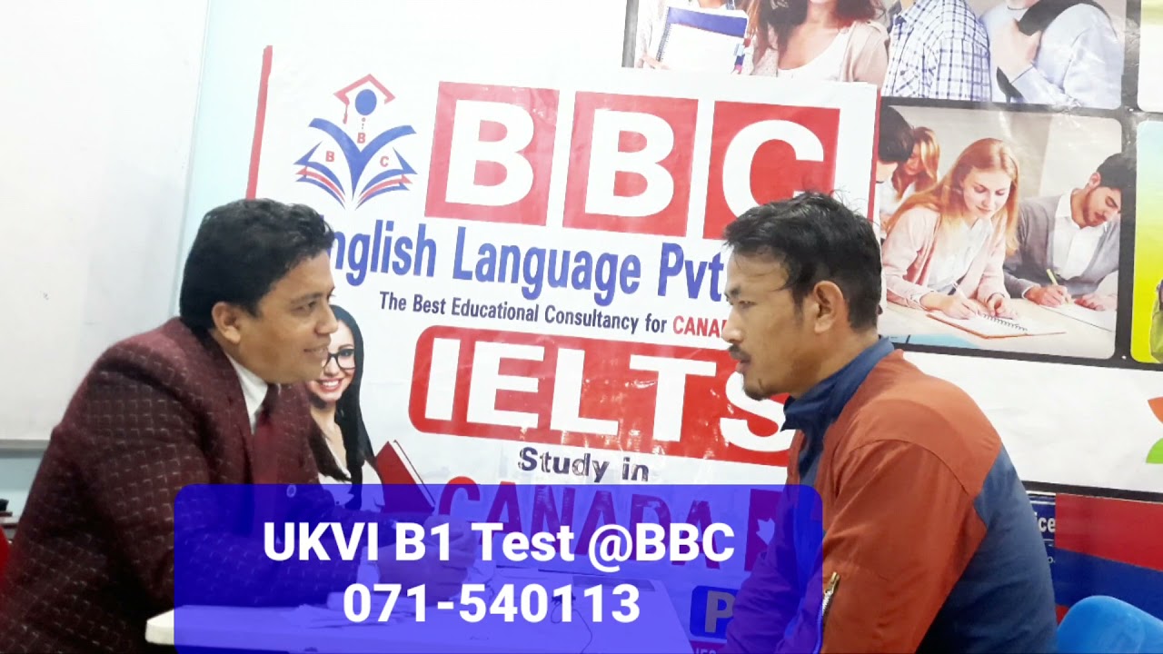 IELTS UKVI B1 Speaking Test in Nepal(Sample Test-UK Visa)