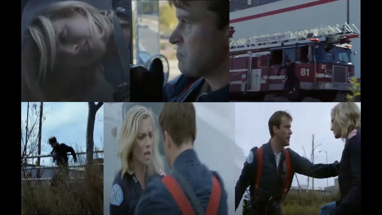Brettsey - Chicago Fire - 9x02 Pt.2 - Casey jumps out of Truck 81 to get down to Brett