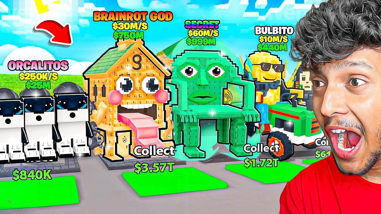 I Stole 9 RAREST BRAINROT in Steal a Brainrot Roblox!