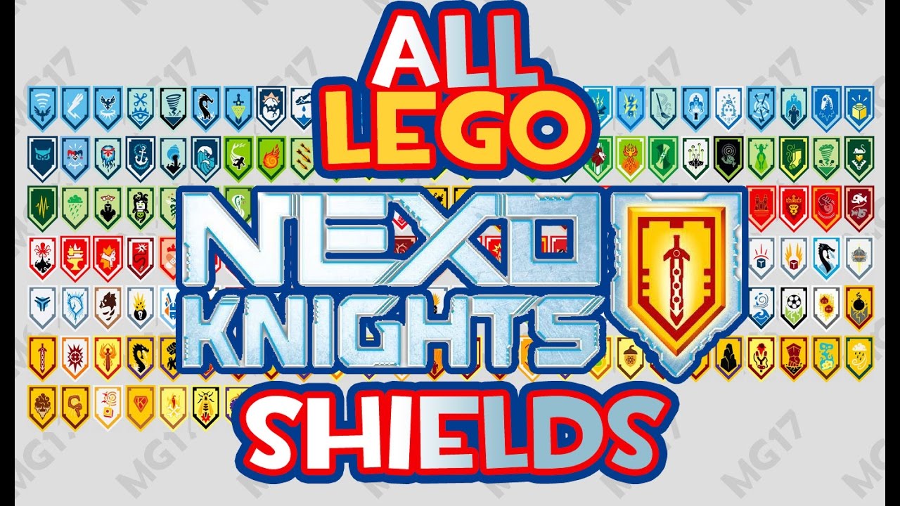 All Lego Nexo Knights Shields - Scan and Enjoy!