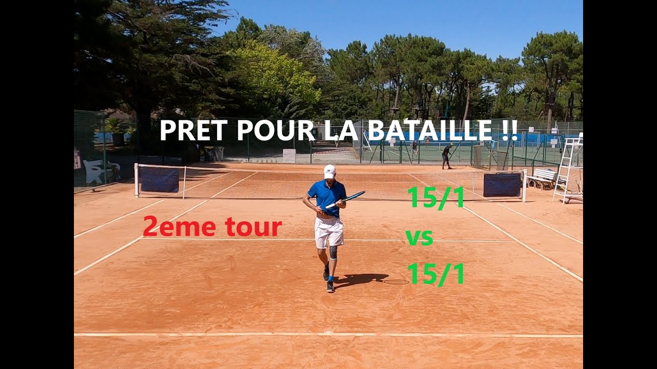 Match tennis officiel Terre Battue - 3ème série 15/1 VS 15/1