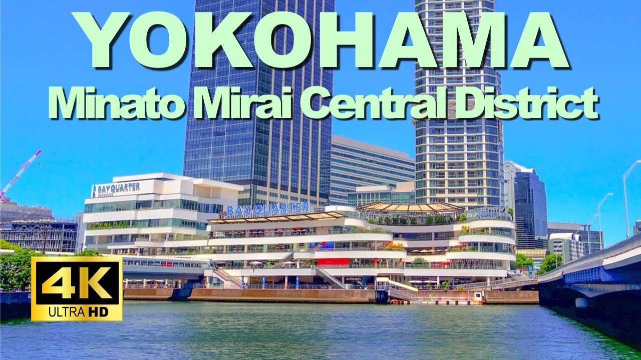 【4K🇯🇵】Yokohama Walking Tour - Minato Mirai Central District