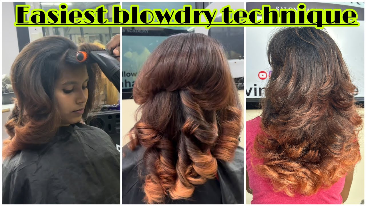 आसनी से बालो को सेट करना सिखे/how to Outcurls Blowdry/easy way/step by step/for beginners/at home