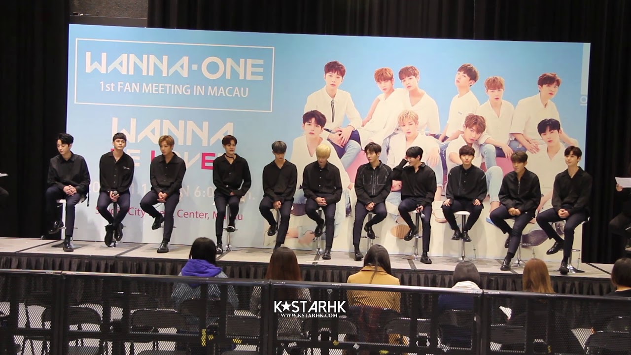 180114 Wannaone 워너원 Macau Fanmeeting Press Conference 직캠/CAM [Full HD]