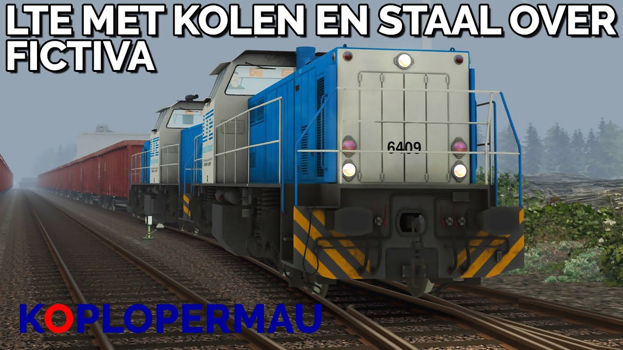 Train Simulator 2021: 't Veerle naar Harderveld Kalkgroeve met Kolen en Staal en de LTE6400!