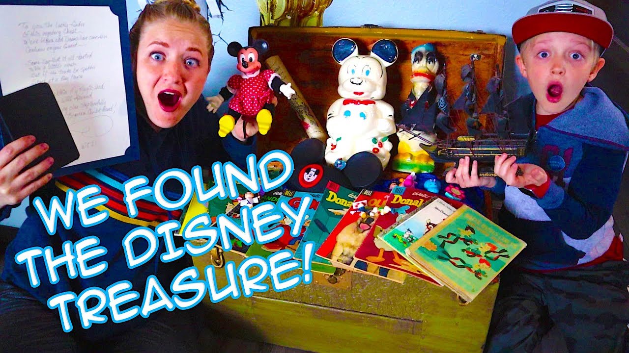 What's Inside Mr. E's Treasure Chest! Walt Disney Secret Journal And Relics! I The Beach House