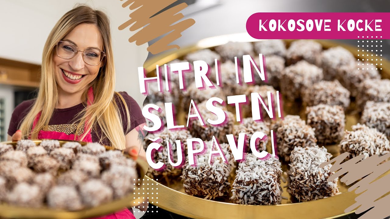 Enostaven Recept za Čupavce - Kokosove Kocke | Vesela Žlica