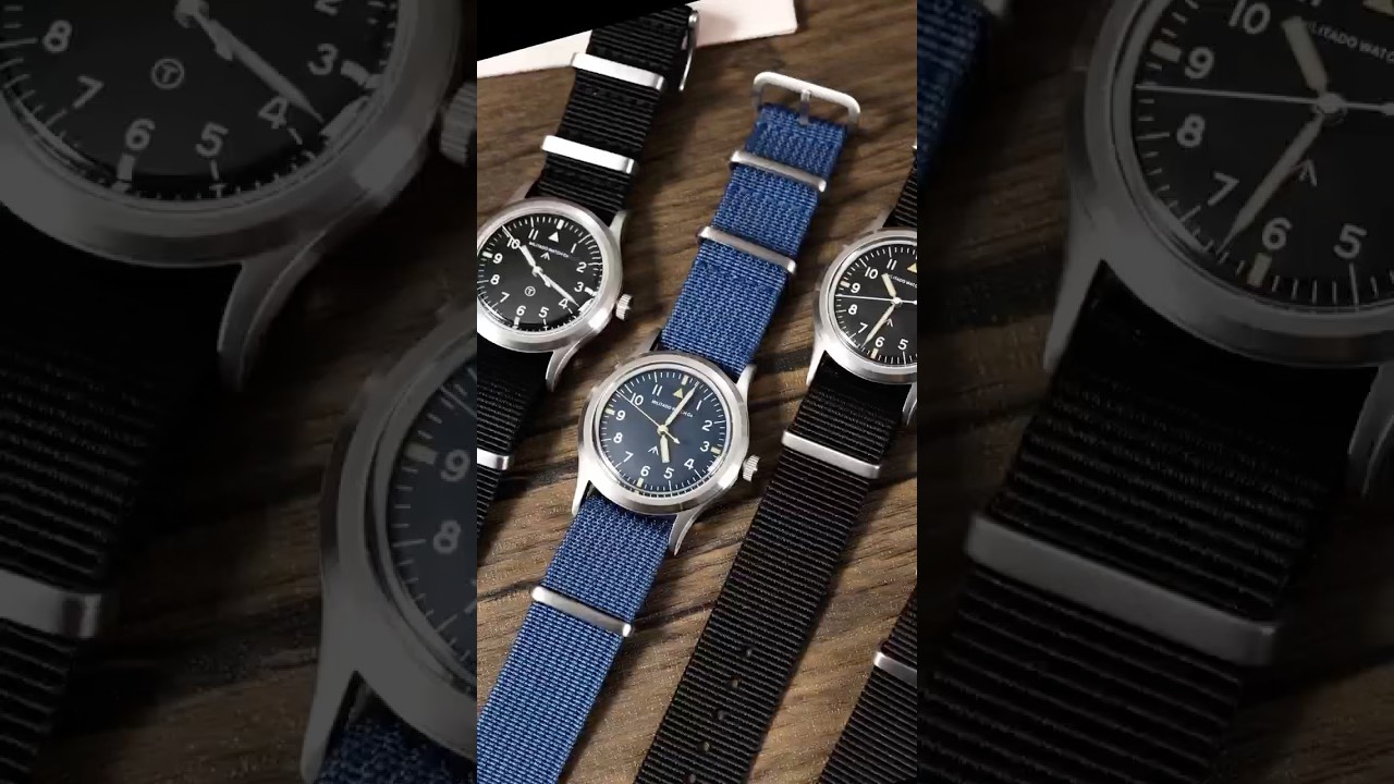 Militado 36mm Retro Military Watch VH31/VH65 Sweeping Hand ML14 V2