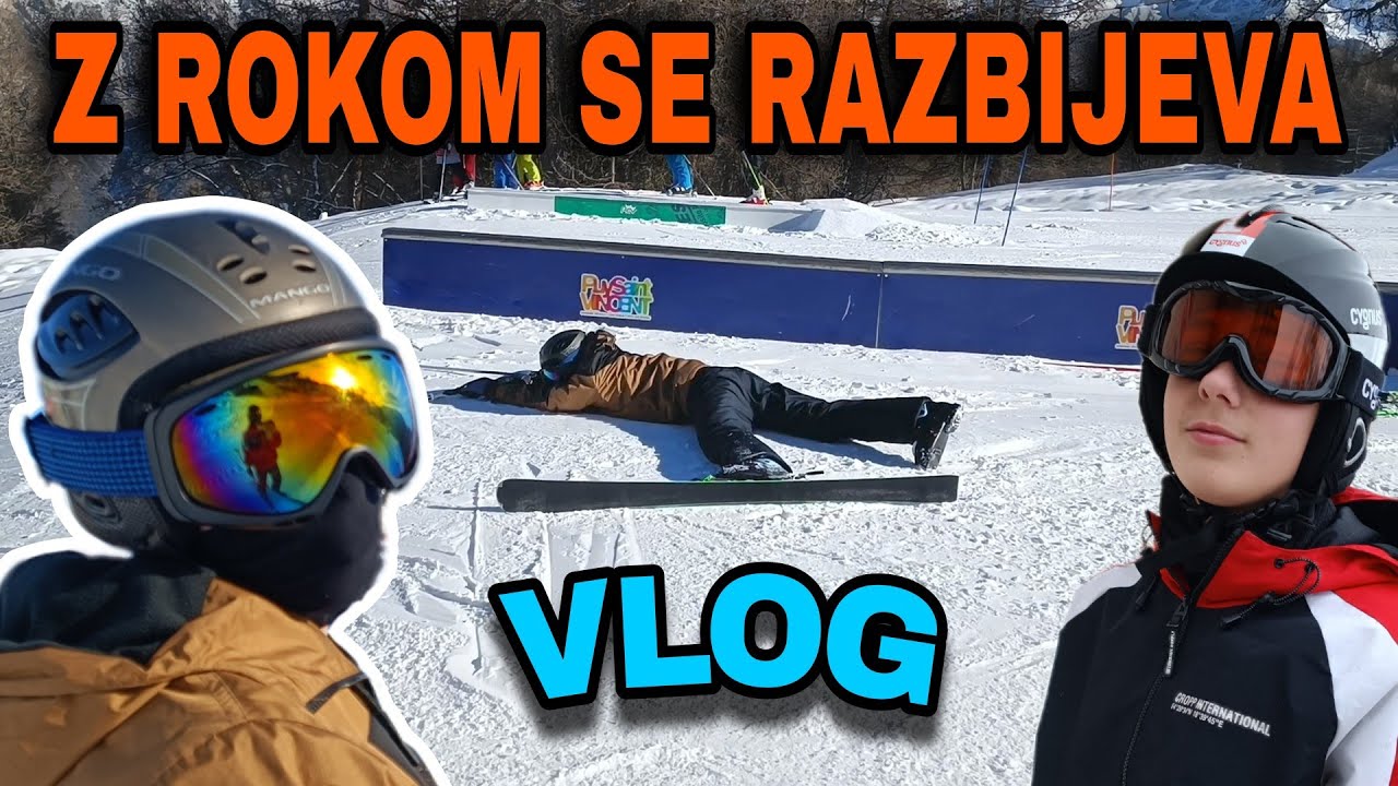 Z Rokom se razbijeva / smučanje v Franciji VLOG [SLO]