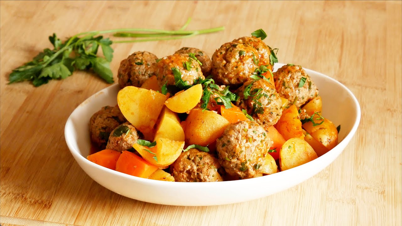 Ragoût de pommes de terre aux boulettes Keufta