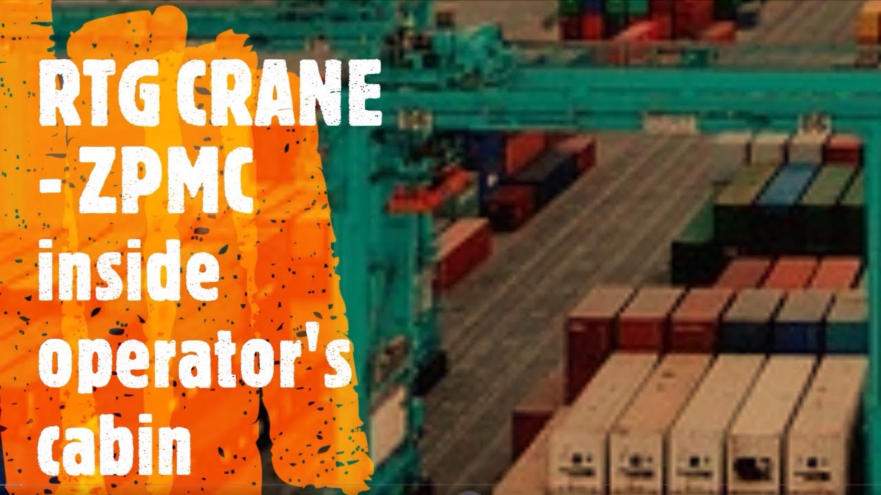 RTG Crane  Inside operator's cabin
