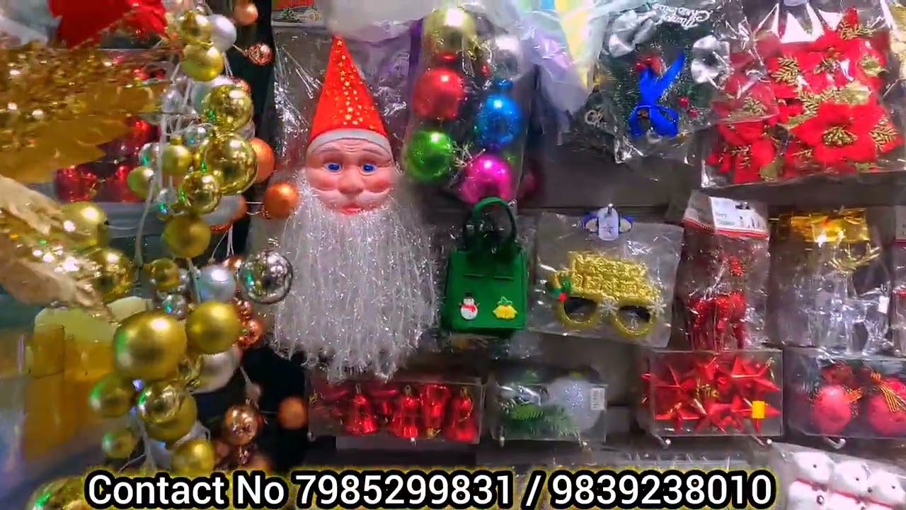 All Best Christmas Decor Items at best rates in Mumtaz Market gate.no.3 Aminabad Lucknow @7985299831