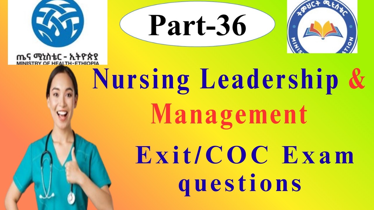 Nursing Leadership & Management | Exit | COC Exam | Nursing Service Management  #amhari