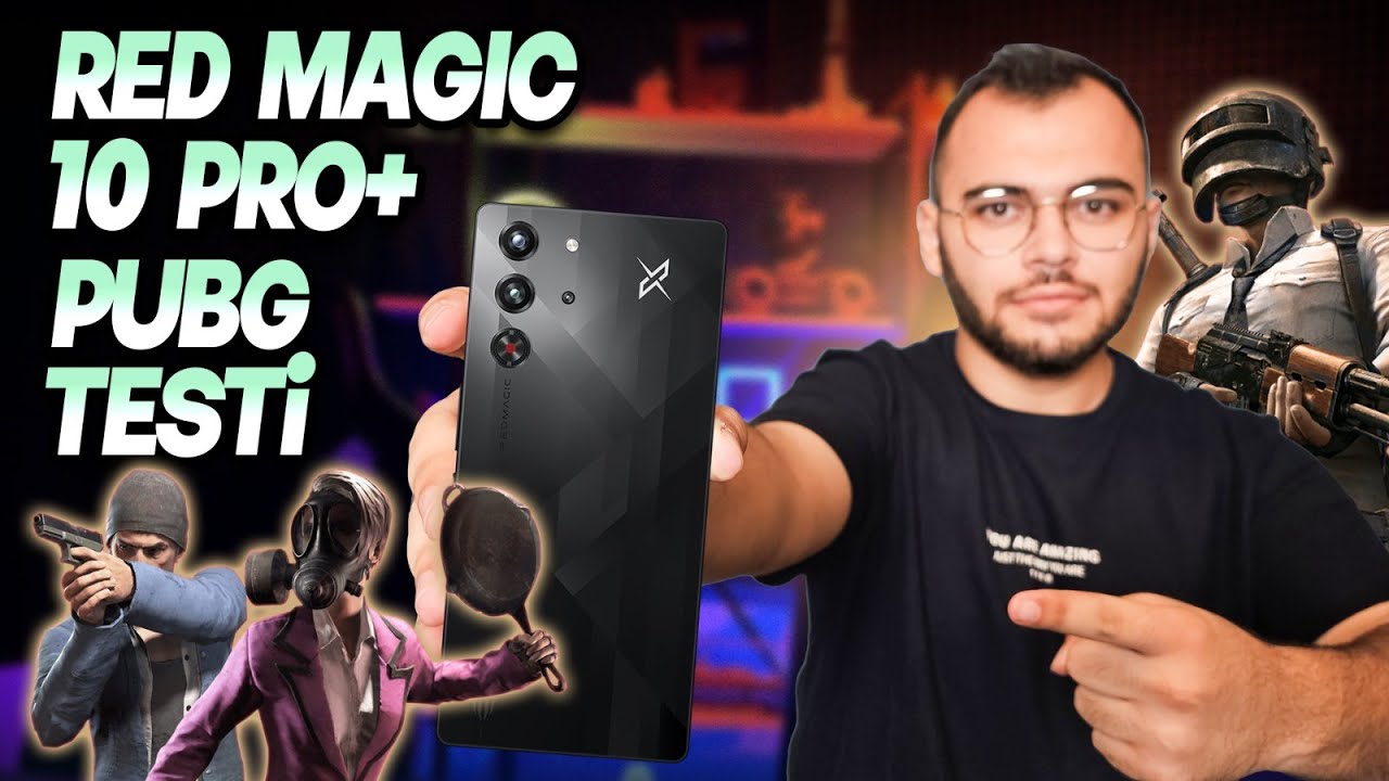 Soğutma fanı olan oyuncu telefonu! - Red Magic 10 Pro+ PUBG testi!