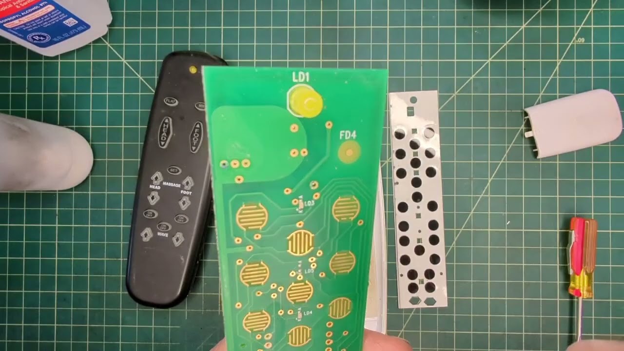 SLEEP NUMBER SELECT COMFORT REMOTE BUTTON REPAIR KSMBR20543T