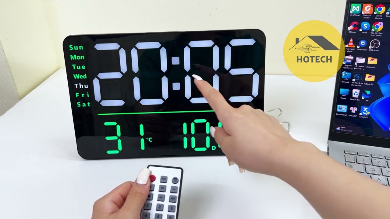 Hướng dẫn cài đặt đồng hồ led đa năng DHO9