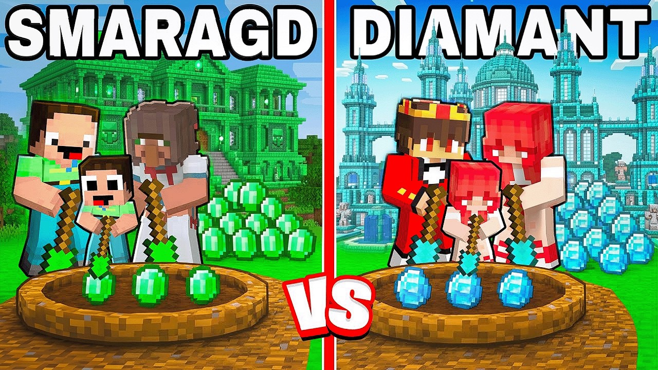 Semlaki und Billy: SMARAGD vs DIAMANTEN Schatzsuche in Minecraft!