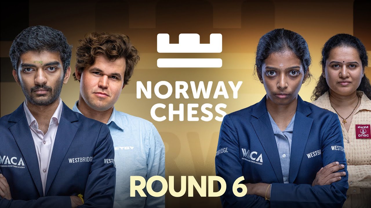 World Champion GUKESH plays MAGNUS with white ⚡️🔥 Round 6 of Norway Chess 2025 | LIVE