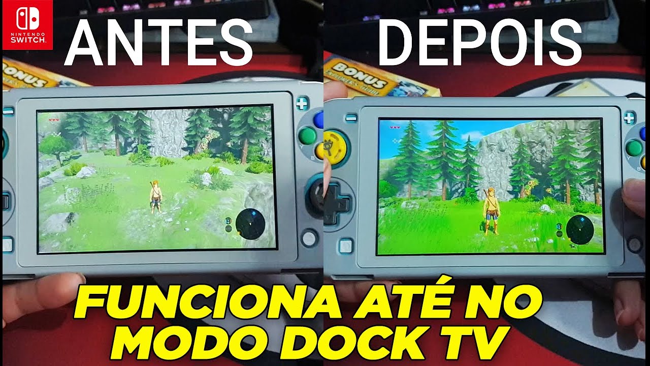 Cores Do Oled Em Seu Nintendo Switch Lite, V1 e V2 Desbloqueado - Como Usar Fizeau