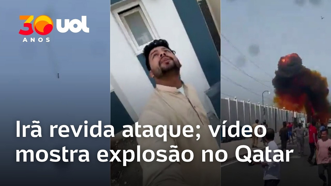 Explosão no Qatar: vídeo mostra míssil após Irã reagir aos ataques dos EUA e Israel