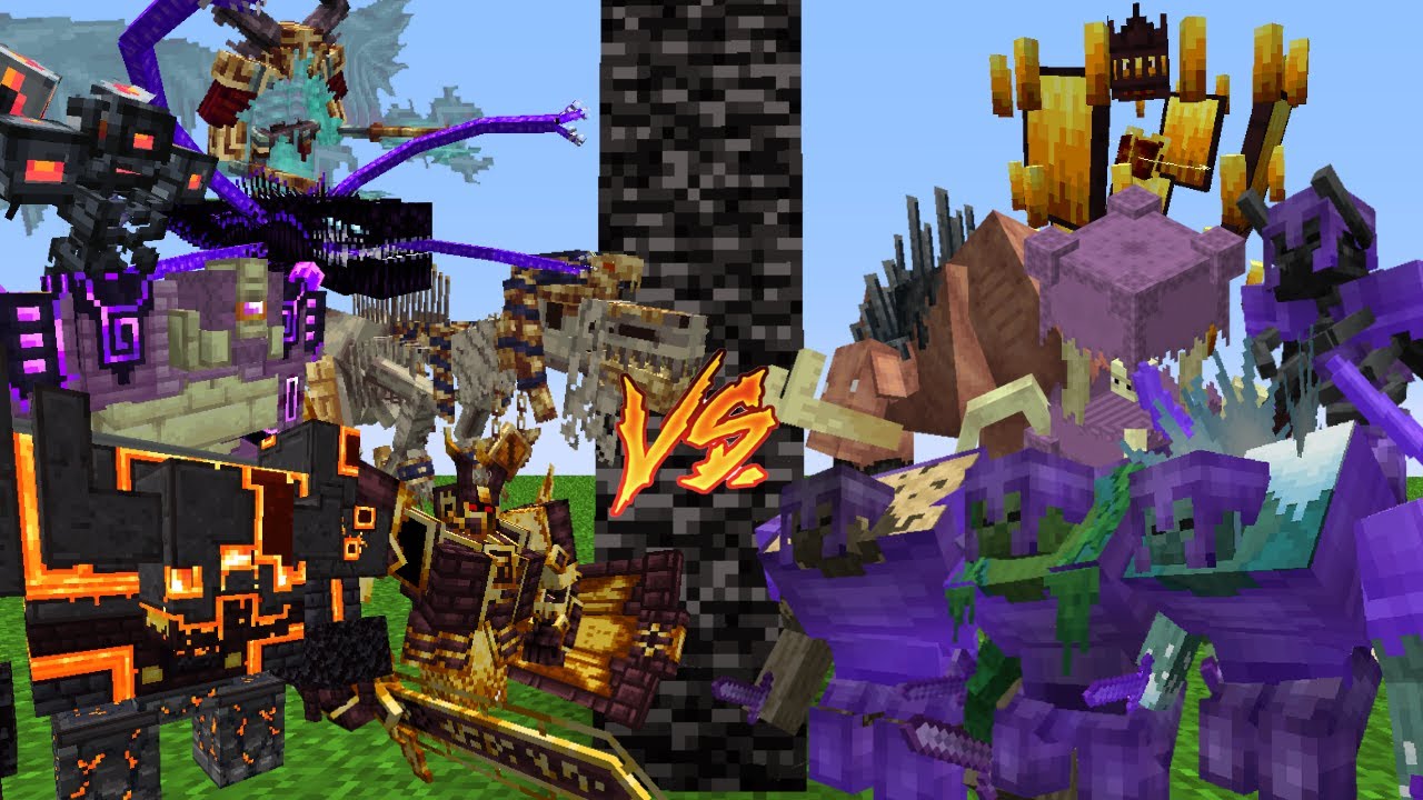 L_Ender's Cataclysm Bosses VS Mutant More in enchanted netherite armor /Minecraft Mob Battle