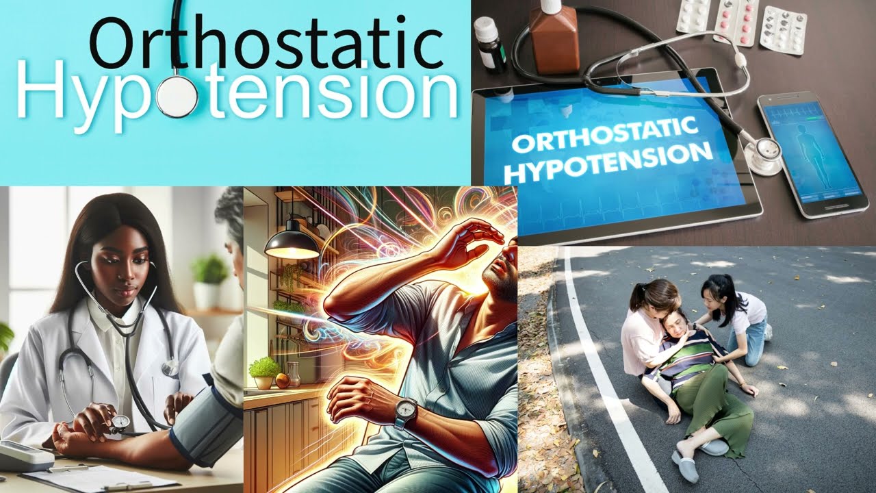 Orthostatic Hypotension-Drop in blood pressure upon standing. Dizziness & Fainting in elderly people