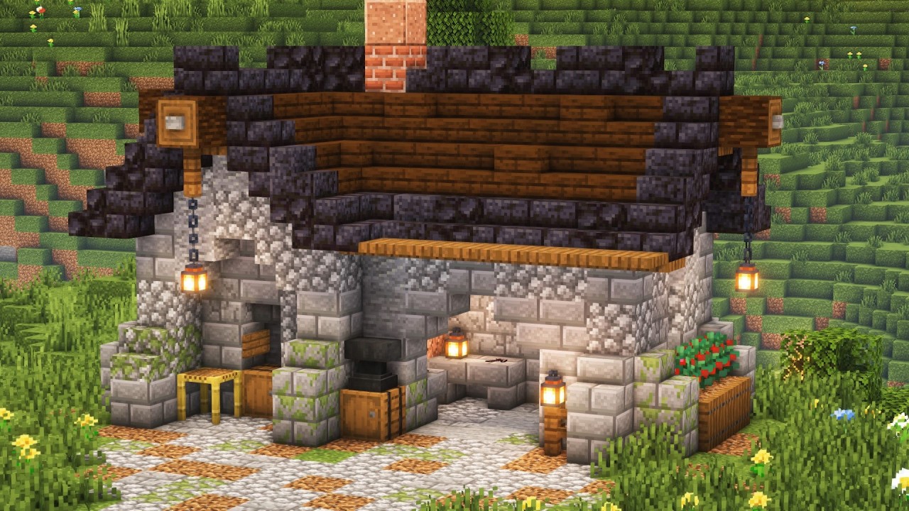 Stone farm in minecraft