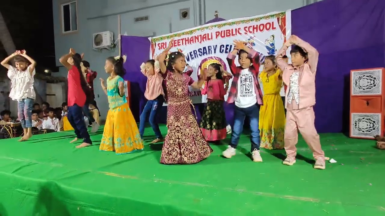 Geethanjali school 25th aniversary 1st class boys and girls bheemla nayak song performance. .