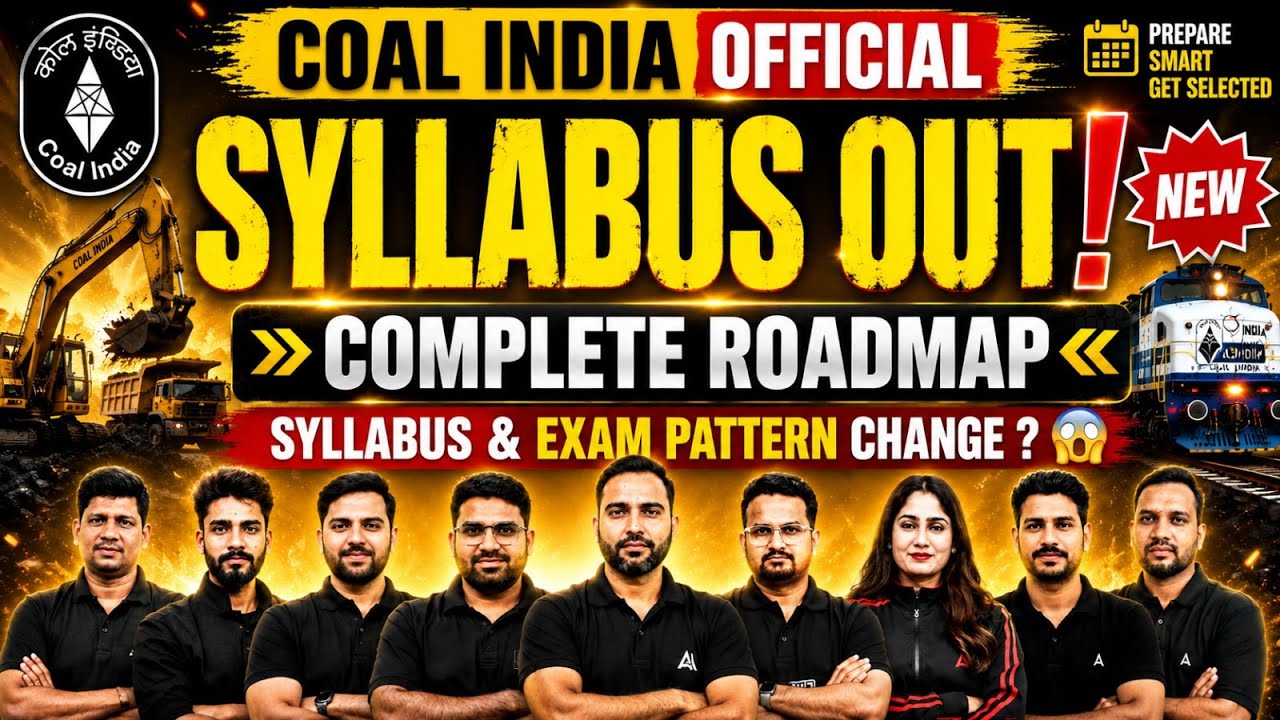 CIL MT 2026 Syllabus | CIL MT Syllabus 2026 Out | Coal India Limited Syllabus 2026 | By Adda247