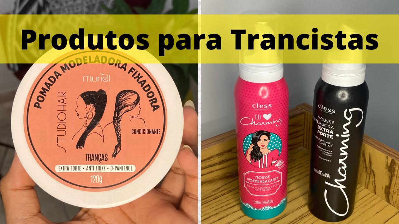 PRODUTOS ESSENCIAS PARA TRANCISTAS (pomada modeladora, mousse, tônico capilar)