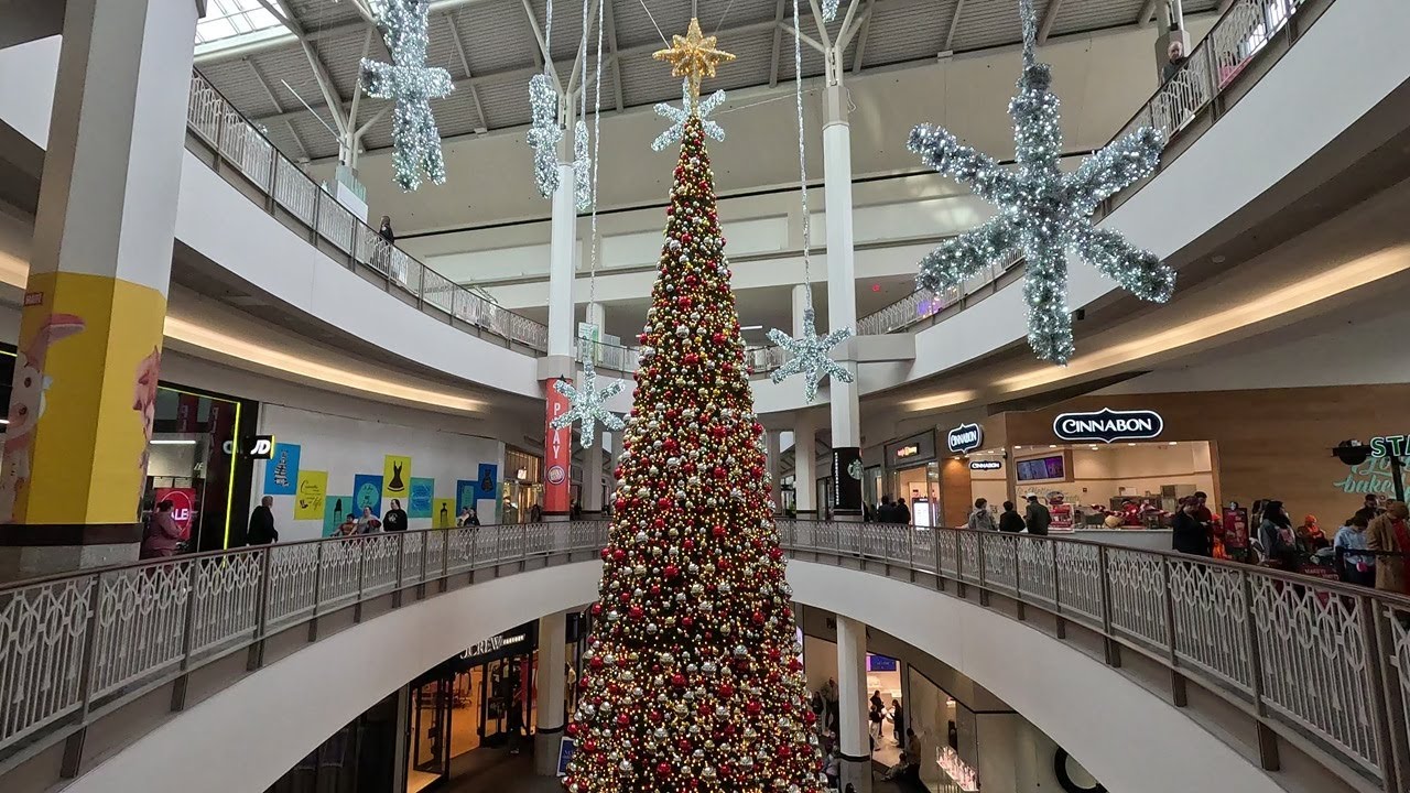 ⁴ᴷ⁶⁰ Walking Providence, RI: Providence Place mall during holiday season
