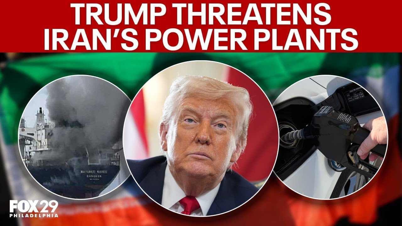 Trump threatens Iran's power plants, demands Iran reopen Strait of Hormuz
