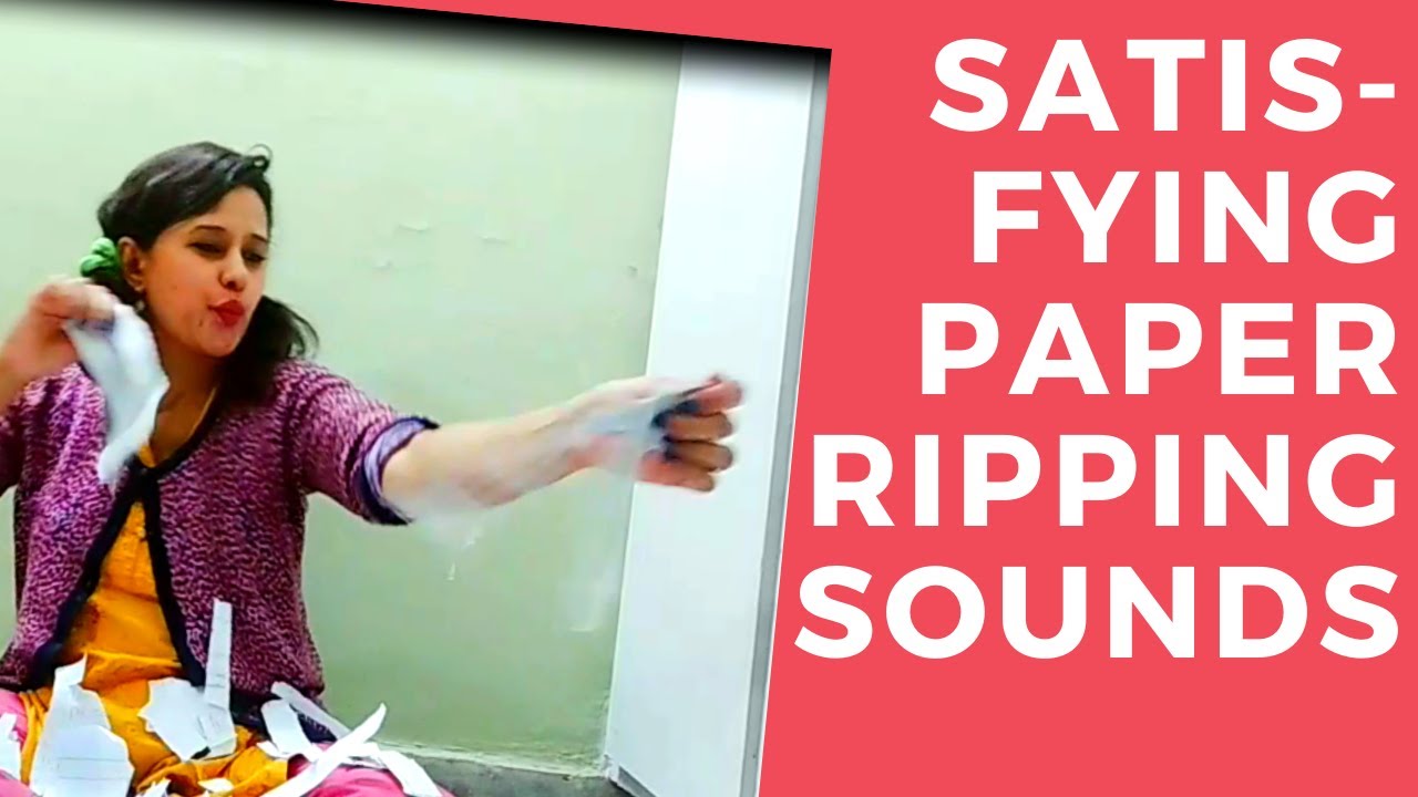 GIRL RIPPING PAPER ASMR , PAPER RIPPING ASMR  BUT GIRL HAS TO GO ON DATE